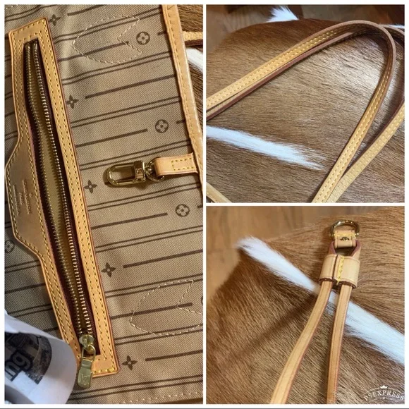 ‼️SOLD on ♏️‼️LV NEVERFULL MM GORG EUC/DUST BAG - Picture 8 of 13